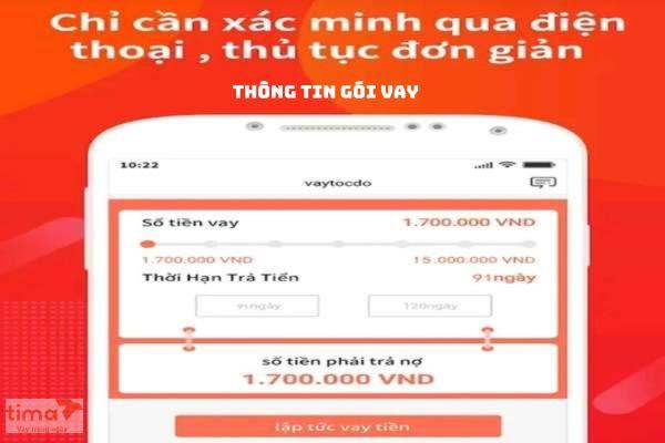 Thông tin về gói vay tại app vay tiền Tốc Độ